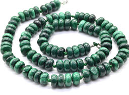 Бусы из малахита рондель 8*4мм, 49см, 68г