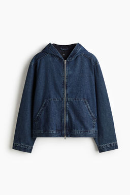 Chaqueta denim con capucha Loose Fit
