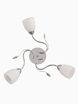 Люстра 11175/3CR, 3×60 Вт, E27, 58×58×22 см, белый/серебро