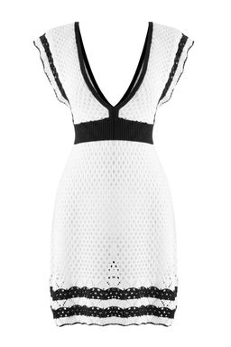 Ekru Triko Ajurlu S_per Mini Plaj Elbisesi TBESS26LE00002 - Trendyolmilla фото 4