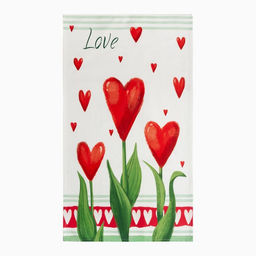 Полотенце Этель Цветы 40х73 см, 100% хл, саржа 190 гр/м2  фото 2