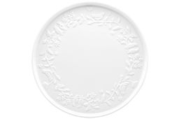 Блюдо-поднос 21*21*1,8 см "Птички на ветке" с бортиком, фарфор