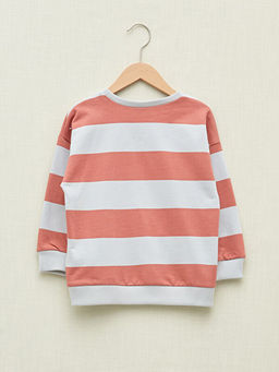 Bisiklet Yaka Uzun Kollu Bask?l? Erkek Bebek Sweatshirt - Waikiki фото 2