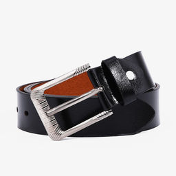 Ремень мужской, ширина 3.5 см, винт, пряжка металл, цвет чёрный