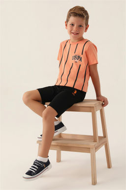 Оранжевый пижамный комплект для мальчика