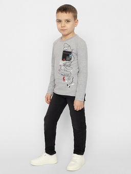 CRB wear/CWKB 63262-11-330 Джемпер для мальчика,светло-серый меланж/Ex.Cherubino фото 3