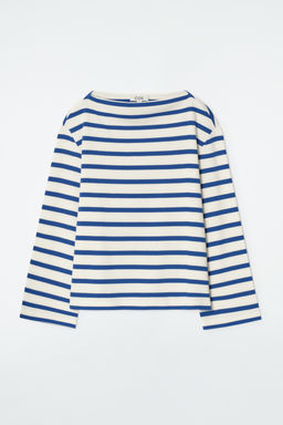 TOP DE RAYAS CON ESCOTE BARCO