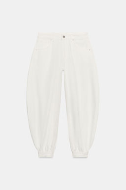 JEANS TRF BALLOON TRABILLA TIRO MEDIO / Blanco - Zara фото 7