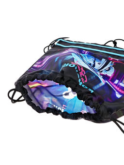 Мешок для обуви deVENTE на шнурке, с сеткой, принтом, размер 47×1×40 см