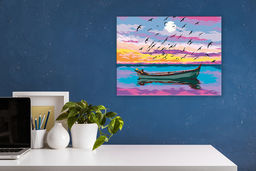 ФРЕЯ PNB/PM-145 Набор для раскрашивания по номерам 40 х 30 см Лодка в волшебную страну  фото 4