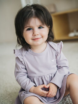 Платье-боди "Вереск" с вышивкой 0+