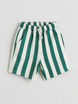 Beli Lastikli ?izgili Erkek ?ocuk ?ort