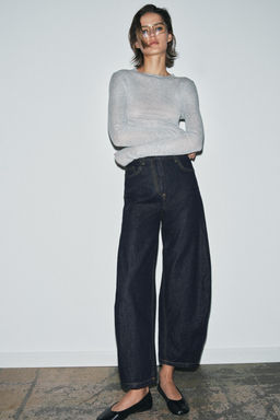 JEANS ZW COLLECTION ANKLE BALLOON TIRO MEDIO / Azul