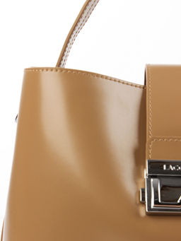 LACCOMA сумка Y8180R-капучинно натуральная кожа полиэстер  фото 5