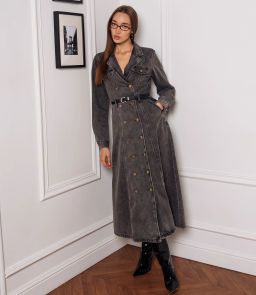 Джинсовое платье #КТ8523 (2), серый - Dommod фото 2