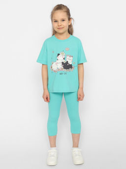 CRB wear / CSKG 70413-38 Бриджи для девочки,ментоловый/Ex.Cherubino