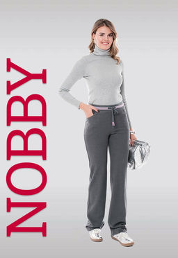 NOBBY, Женские брюки 130-548/2 (серый вельвет)  фото 7