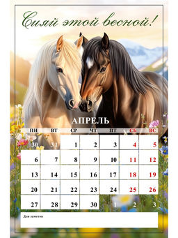 Цена за 2 шт. Календарь на ригеле «С новым годом 2026»