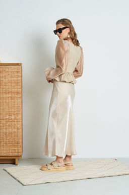 Топ из джинсового полотна