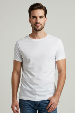TRENDYOL MAN Koyu Lacivert Regular/Normal Kesim Basic Omuz Dar Kesim T-Shirt TMNSS25TS00071 - Trendyolmilla фото 10