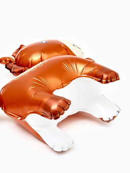 Цена за 2 шт. Воздушный шар фольгированный 3D 25" "Лошадка" цвет коричневый, под воздух