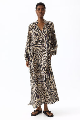 Vestido oversize con cintur?n de anudar - H&m фото 3