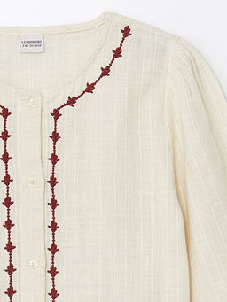 Bisiklet Yaka K?z ?ocuk G?mlek - Waikiki фото 2