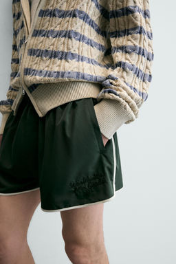 SHORTS VIVO CONTRASTE / Verde - Zara фото 5