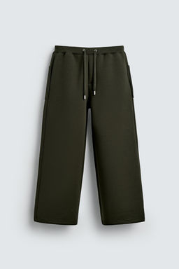 WIDE-LEG NEOPRENE EFFECT TROUSERS - Zara фото 6