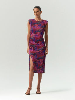 EMKA / Платье-футляр миди с разрезом  фото 3