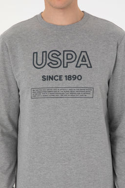 Erkek Gri Melanj Sweatshirt - U.s. polo assn фото 12