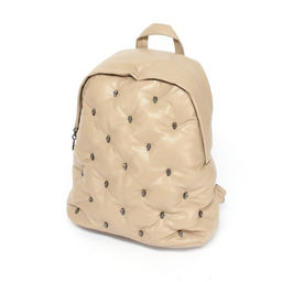 Рюкзак жен искусственная кожа Migo-2201 (черепа), 1отд, 2внут/ карм, бежевый 256196
