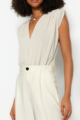 Tas Vatkal? Kruvaze Yaka Esnek C?tc?tl? Orme Body TWOSS23BD00007