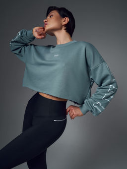 Укороченный свитшот объемного силуэта - NEVERLATE фото 3