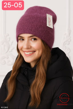 Шапка женская из ангоры - Bruno фото 3