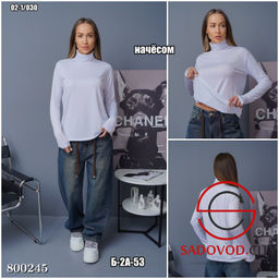 Водолазка женская с длинным рукавом с начесом - Bruno фото 2