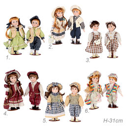 Сувенир коллекционный Мальчик и Девочка 2 штуки набор 31 см / 1213 /уп 24/ - Галеонтрейд фото 15