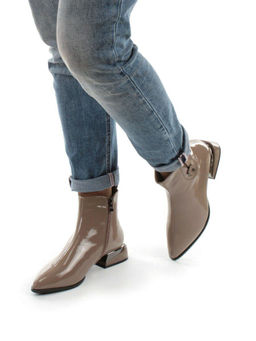 01-PCG265-2 DK.BEIGE Ботинки демисезонные женские (натуральная кожа, байка) - Фабричный китай фото 5