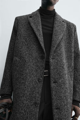WOOL BLEND STRUCTURED COAT - Zara фото 6