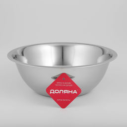 Миска глубокая Доляна Индия, 2.4 л, d=26 см, нержавеющая сталь  фото 4