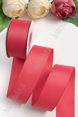 Лента репсовая 4 см*20 ярд "1 сорт" (SF-1349) коралловый №189