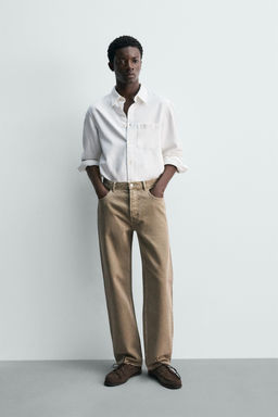 JEANS STRAIGHT FIT / Marr?n / Topo