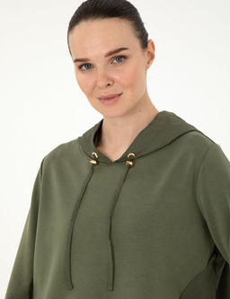 Haki Comfort Fit Modal Kuma_ Sweatshirt