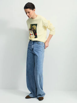 Прямой лонгслив с принтом / Zarina фото 3