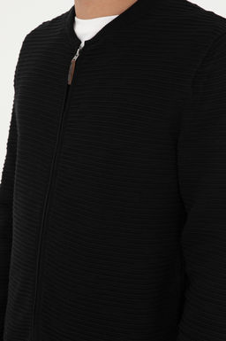 Мужской черный трикотажный кардиган - U.s. polo assn фото 7