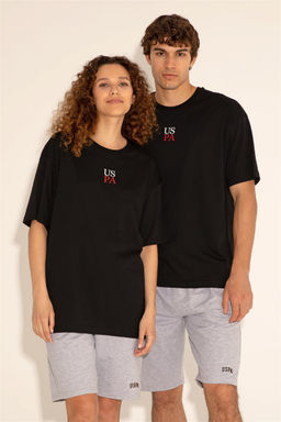 Мужская черная футболка - U.s. polo assn фото 8