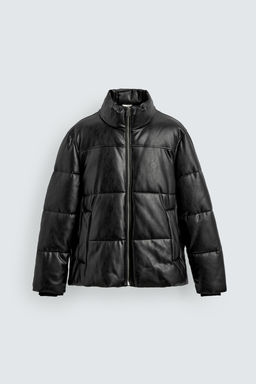 FAUX LEATHER PUFFER JACKET - Zara фото 7