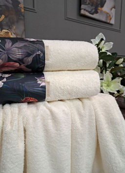 Полотенце Adora Касабланка (молоко) 50х90см - Kazanov.a. фото 4