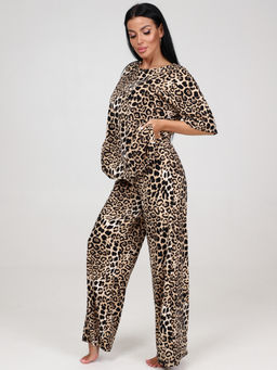 02 ЖЕНСКИЙ КОСТЮМ (брюки) (Бежевый леопард) - А-дина фото 5