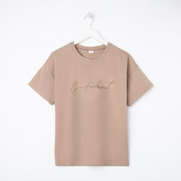 Футболка женская MINAKU Confident бежевая, размер 44